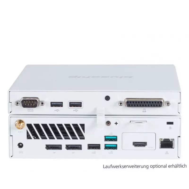 bluechip BUSINESSline S3159 *white* Intel® Core™ i5 Procesador 14400 / hasta 4.70 GHz, Windows 11 Pro, Intel® B760, 8 GB DDR5, 500 GB NVMe SSD, Intel® Wi-Fi 6E AX211, Bluetooth 5.3, Gigabit Ethernet, Intel® UHD Gráficos