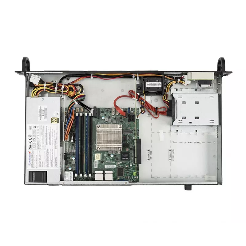 bluechip SERVERline R11201s, 2,2 GHz, C3558, 16 GB, DDR4-SDRAM, 480 GB, Rack (1U)