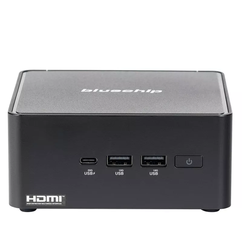 bluechip BUSINESSline M1435 Intel Core 3 100U 8 GB DDR5-SDRAM 500 GB SSD Windows 11 Pro Mini-PC negro