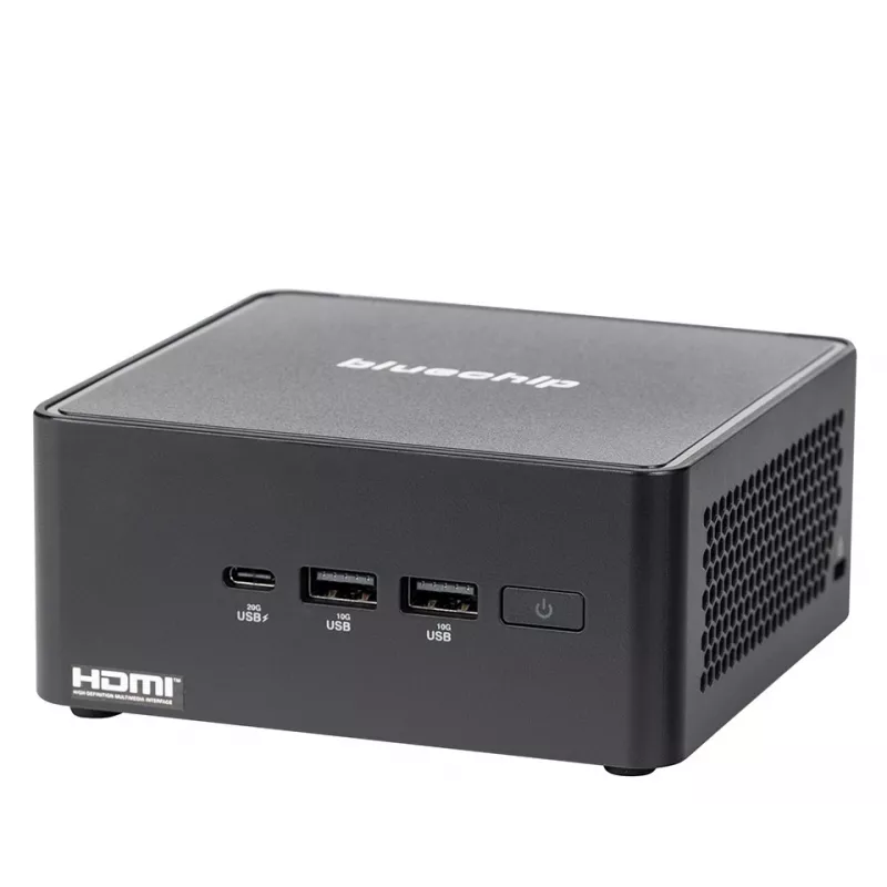 bluechip BUSINESSline M1435 Intel Core 3 100U 8 GB DDR5-SDRAM 500 GB SSD Windows 11 Pro Mini-PC negro