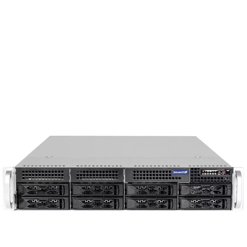 bluechip SERVERline R42316s rack 2 HE, Intel® Xeon® Silver 4410Y 2.00 GHz, módulo TPM, 32 GB DDR5, 2 x 960 GB SSD, 2 x 10 Gigabit Ethernet