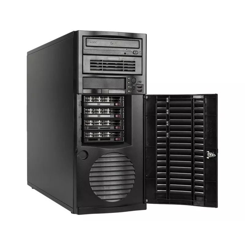 bluechip SERVERline T40321s torre, Intel® Xeon® Silver 4410Y hasta 3,90 GHz, 32 GB DDR5, 2 x 960 GB SSD, 2 x RJ45 (10 Gb/s)