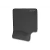 DeLOCK alfombrilla de ratón ergonómica con reposamuñecas de gel para zurdos negra