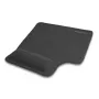 DeLOCK alfombrilla de ratón ergonómica con reposamuñecas de gel para zurdos negra