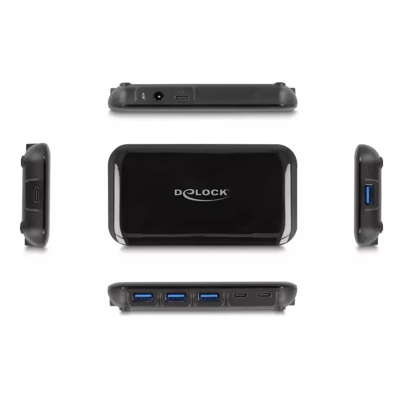 DeLOCK 64209 hub USB 3.2 Gen 2 Type-C 10000 Mbit/s negro