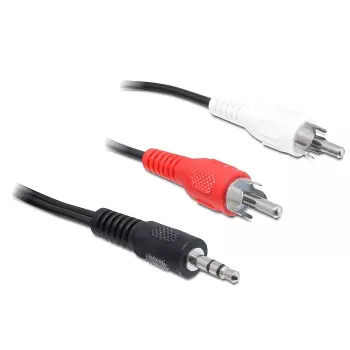Cable de audio DeLOCK 84277 10m 3,5mm 2 x RCA negro