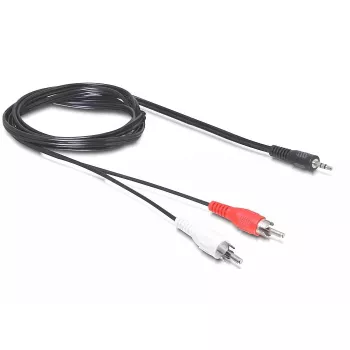Cable de audio DeLOCK 84277 10m 3,5mm 2 x RCA negro