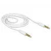 Cable de audio DeLOCK 83440 1m 3,5 mm blanco