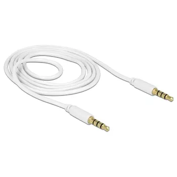 Cable de audio DeLOCK 83440 1m 3,5 mm blanco