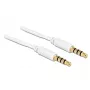 Cable de audio DeLOCK 83440 1m 3,5 mm blanco