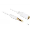 Cable de audio DeLOCK 3,5 mm 2 m blanco