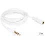 Cable de audio DeLOCK 3,5 mm 2 m blanco