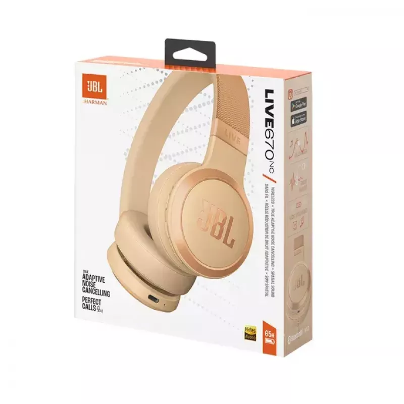 Auriculares JBL Live 670NC inalámbricos de diadema para llamadas/música Bluetooth arena