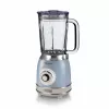 Ariete 583, Batidora vintage con jarra de cristal de 1,5 litros, 4 cuchillas de acero inoxidable, 4 velocidades + Pulse, 1000 vatios, azul