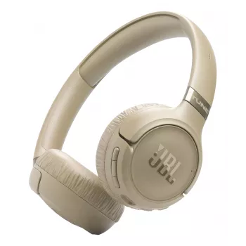 Auriculares JBL Tune 680NC, con cable e inalámbricos (Bluetooth, USB-C), circumaurales, diadema, beige, 20–20000 Hz, 161 g