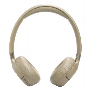 Auriculares JBL Tune 680NC, con cable e inalámbricos (Bluetooth, USB-C), circumaurales, diadema, beige, 20–20000 Hz, 161 g