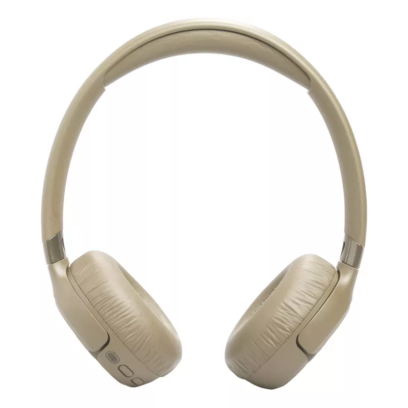 Auriculares JBL Tune 680NC, con cable e inalámbricos (Bluetooth, USB-C), circumaurales, diadema, beige, 20–20000 Hz, 161 g