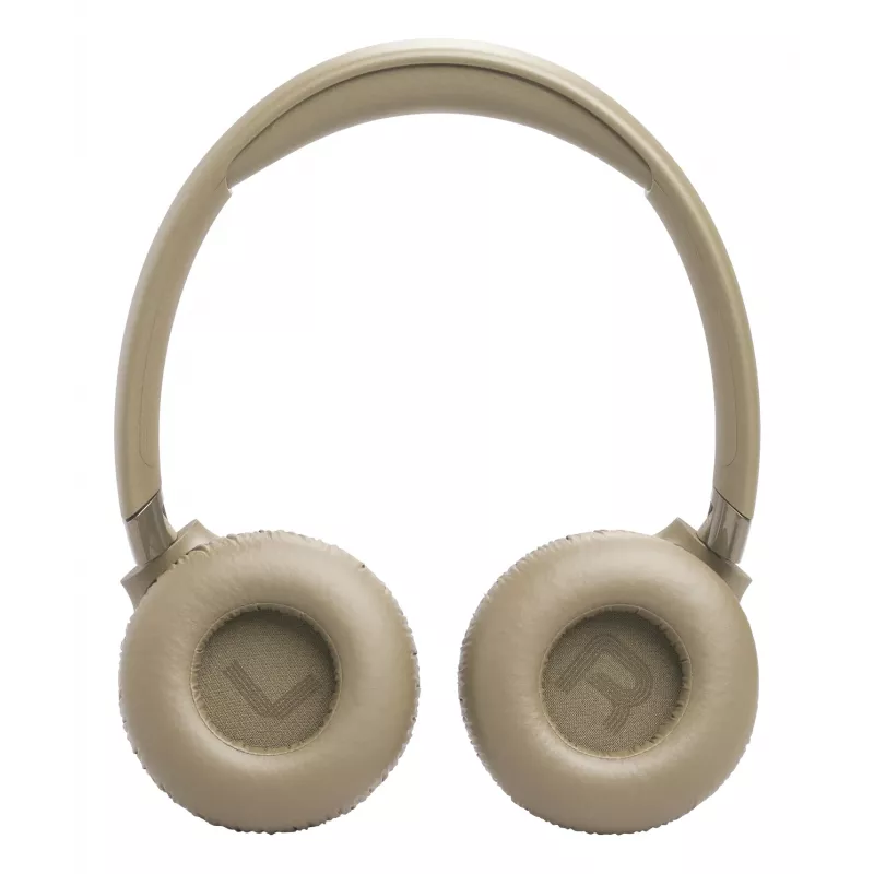 Auriculares JBL Tune 680NC, con cable e inalámbricos (Bluetooth, USB-C), circumaurales, diadema, beige, 20–20000 Hz, 161 g