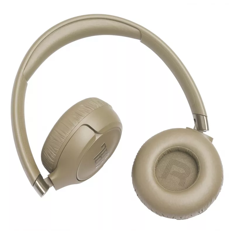 Auriculares JBL Tune 680NC, con cable e inalámbricos (Bluetooth, USB-C), circumaurales, diadema, beige, 20–20000 Hz, 161 g