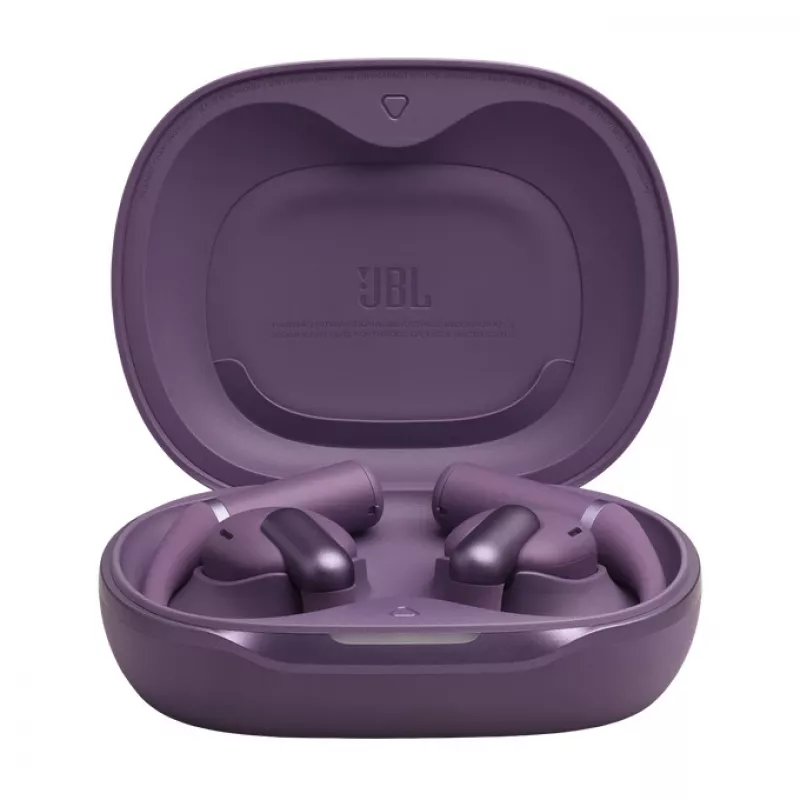 Auriculares JBL Sense Pro TWS Bluetooth con gancho intraurales 20–40000 Hz base de carga USB-C lila