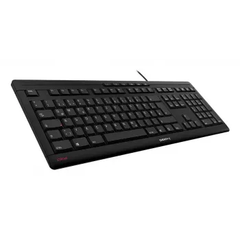 Teclado CHERRY STREAM Home/Office USB QWERTY portugués negro gris tamaño completo 115 teclas