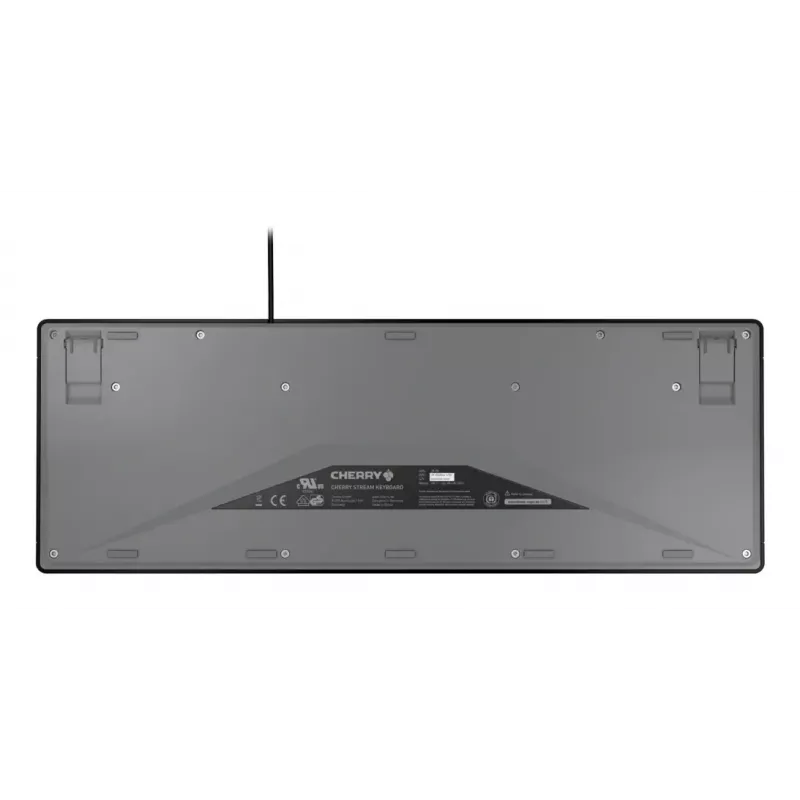 Teclado CHERRY STREAM Home/Office USB QWERTY portugués negro gris tamaño completo 115 teclas