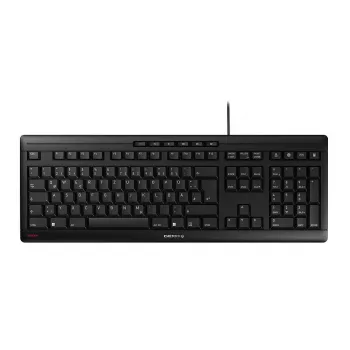 Teclado CHERRY STREAM Home/Office USB QWERTY portugués negro gris tamaño completo 115 teclas