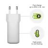 Cargador de pared USB-C 45W d bramante re-charge Pro — interior, 110–240V, blanco