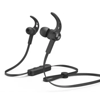 Hama Freedom Run III auricular inalámbrico con gancho, intraural deportivo Bluetooth negro