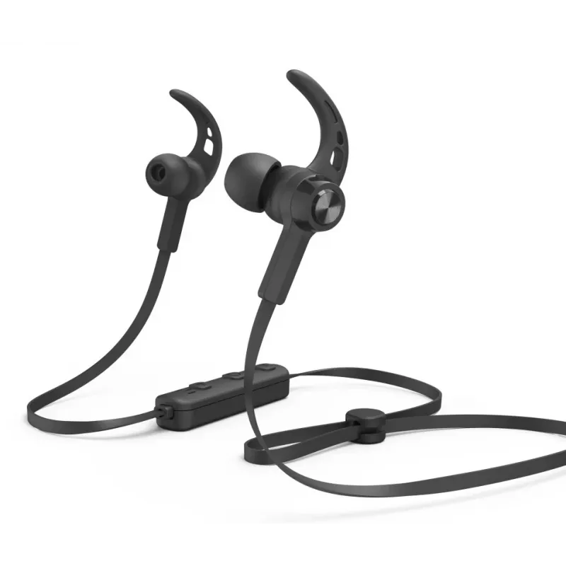 Hama Freedom Run III auricular inalámbrico con gancho, intraural deportivo Bluetooth negro