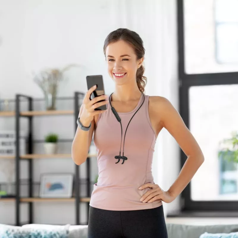 Hama Freedom Run III auricular inalámbrico con gancho, intraural deportivo Bluetooth negro