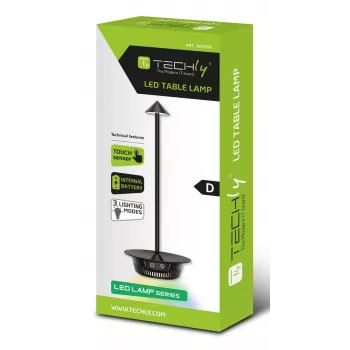 Techly I-LAMP-TABLE3 lámpara de mesa módulo LED SMD 1 W LED SMD D negra