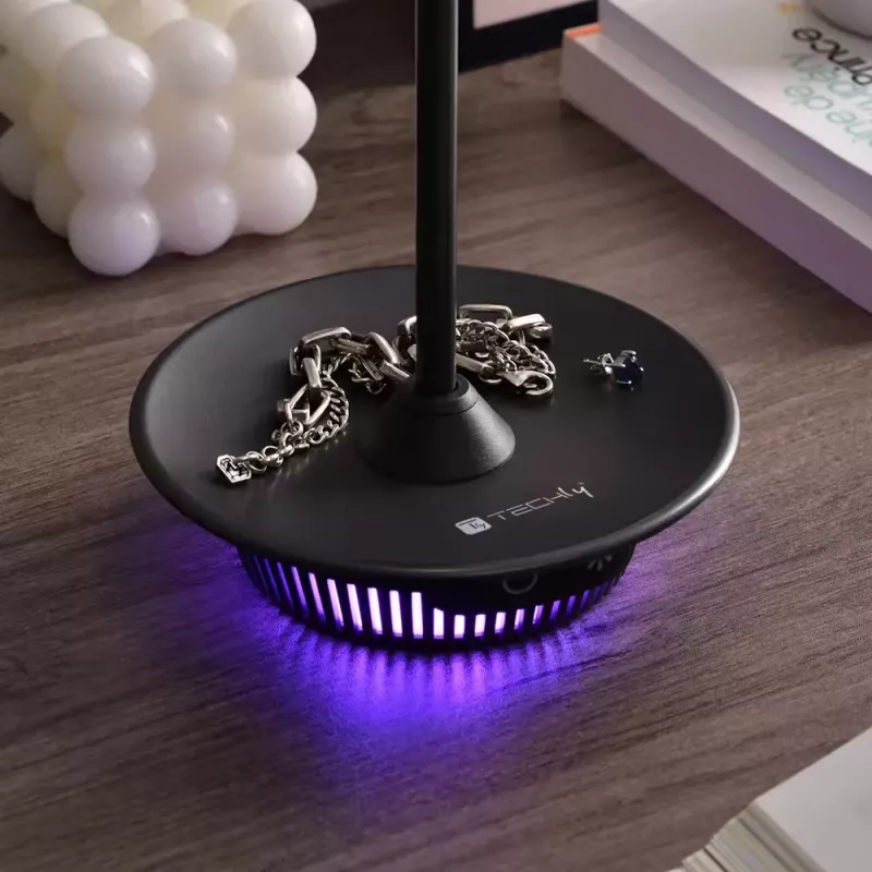 Techly I-LAMP-TABLE3 lámpara de mesa módulo LED SMD 1 W LED SMD D negra