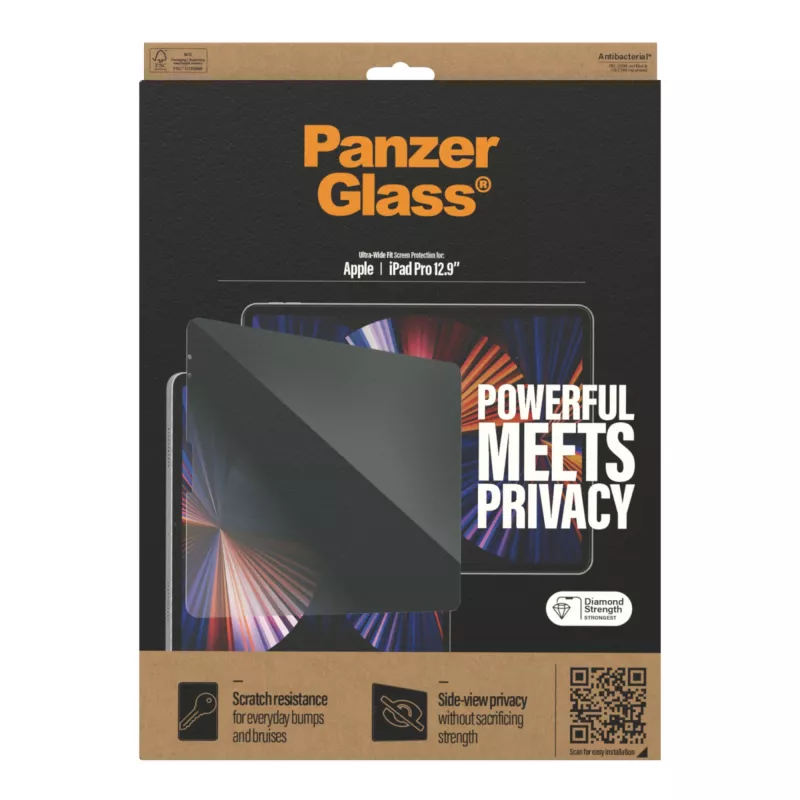 Protector de pantalla de cristal PanzerGlass para Apple iPad Pro 12,9