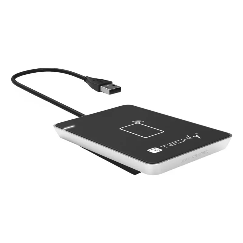 Techly I-CARD CAM-CIE lector RFID USB negro, plata
