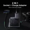 UGREEN S550 adaptador de viaje universal 65W, 2x USB-C + USB-A, 55001