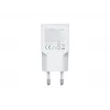Cargador EQUIP 2 puertos 20W GaN delgado USB PD — USB-C x1, USB-A x1, entrada 100–240V, salida máx. 12V, blanco