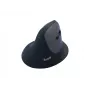 Ratón inalámbrico vertical ergonómico EQUIP para diestros, 1600 DPI, RF Wireless + Bluetooth, recargable, 6 botones, negro