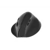 Ratón inalámbrico vertical ergonómico EQUIP para diestros, 1600 DPI, RF Wireless + Bluetooth, recargable, 6 botones, negro