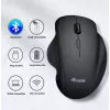 Ratón inalámbrico recargable dual mode EQUIP de 6 botones — para diestros, óptico 1600 DPI, RF Wireless + Bluetooth, negro