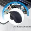 Ratón inalámbrico recargable dual mode EQUIP de 6 botones — para diestros, óptico 1600 DPI, RF Wireless + Bluetooth, negro