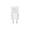 Cargador EQUIP 2 puertos 30W GaN delgado USB-C PD — 2 conectores USB-C, entrada 100–240 V, salida máx. 20 V, blanco