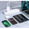 Cargador EQUIP 2 puertos 30W GaN delgado USB-C PD — 2 conectores USB-C, entrada 100–240 V, salida máx. 20 V, blanco