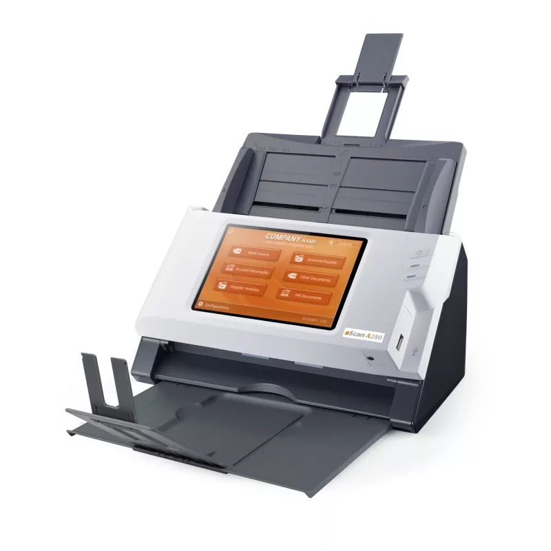 Escáner Plustek eScan A280 Enterprise ADF 600 x 600 DPI A4 negro, blanco