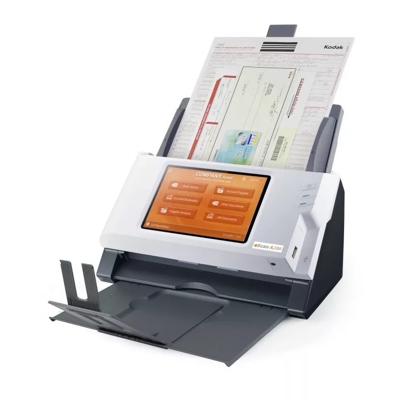 Escáner Plustek eScan A280 Enterprise ADF 600 x 600 DPI A4 negro, blanco