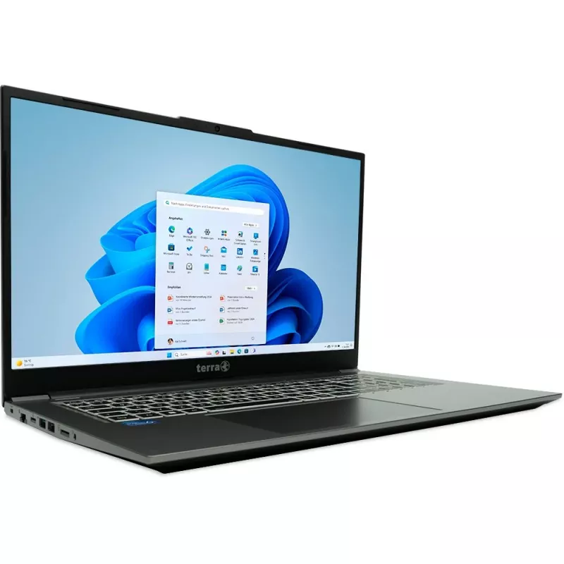 TERRA MOBILE 1717R Intel® Core™ i5 i5-1334U Portátil 43,9 cm (17,3 pulgadas) Full HD 16 GB DDR4-SDRAM 1 TB SSD Wi-Fi 6 (802.11ax) Windows 11 Home alemán gris