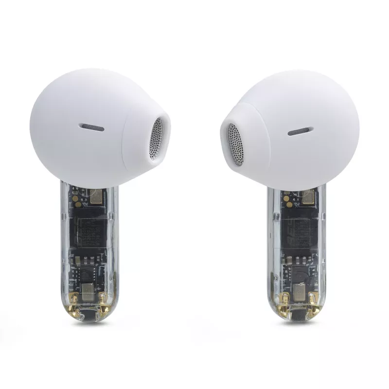 JBL Tune Flex Ghost Edition Auriculares True Wireless Stereo (TWS) In-ear Llamadas/Música Bluetooth Transparente, Blanco