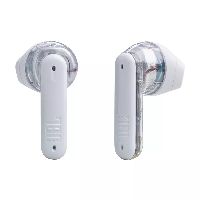 JBL Tune Flex Ghost Edition Auriculares True Wireless Stereo (TWS) In-ear Llamadas/Música Bluetooth Transparente, Blanco