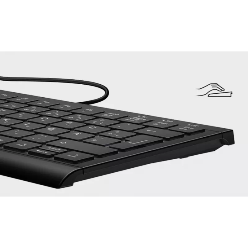 KeySonic KSK-5010ELC (DE) Teclado para casa USB QWERTZ Alemán Negro
