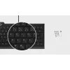 KeySonic KSK-5010ELC (DE) Teclado para casa USB QWERTZ Alemán Negro